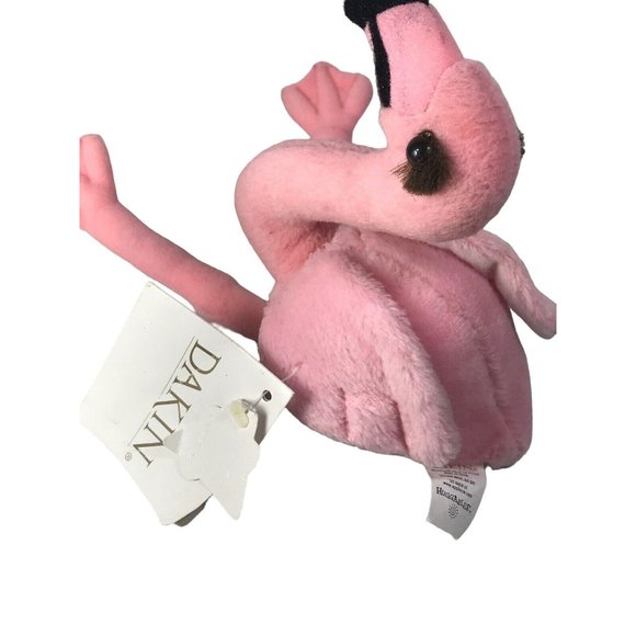Pink Flip the Flamingo Bean Bag Plush by Dakin Huggables With Original Tags - Picture 5 of 10